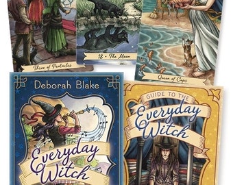 Everyday Witch Tarot by Deborah Blake and E. Alba for Witchcraft, Wicca, Pagan, Voodoo, and Hoodoo