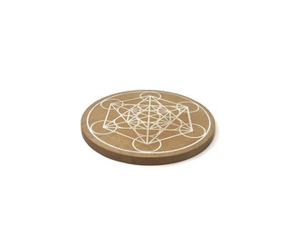 Wood Crystal Grid - Metatron for Witchcraft, Wicca, Pagan, Voodoo, and Hoodoo