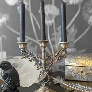 Beautiful Vintage Brass Color Chime Candle Candelabra for Metaphysical and Spiritual Use