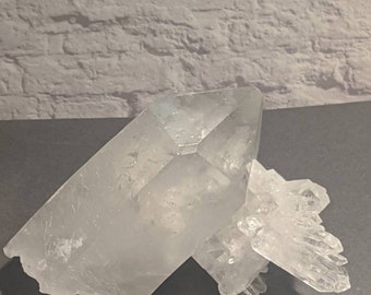 Large Clear Quartz Crystal Cluster  for Witchcraft, Wicca, Pagan, Voodoo, Hoodoo, Voudun, Santeria and more
