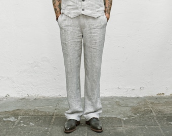 Francesco - Linenpants lightgray