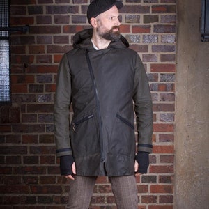 Vintage waxed cotton parka