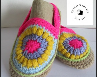 Traditional Greek Woolen Slippers 100/% Wool Brown Leather Soles Unisex 5.5 uk 38