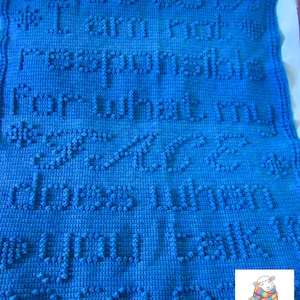 Patrón de manta de crochet Snarky, patrón en PDF (edición 2025)