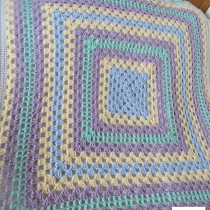 Crochet large unisex baby blanket/Throw/lap-ghan. In stock, ready to post!