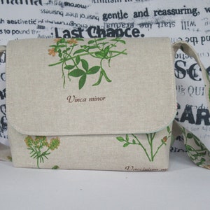 Handmade Fabric Shoulder bag, mini messenger bag