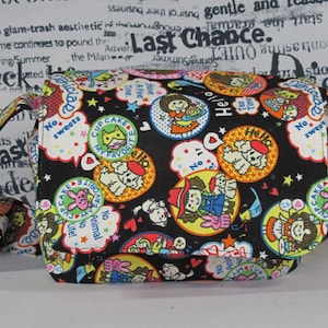 Sac à bandoulière en tissu fait à la main, mini sac messager