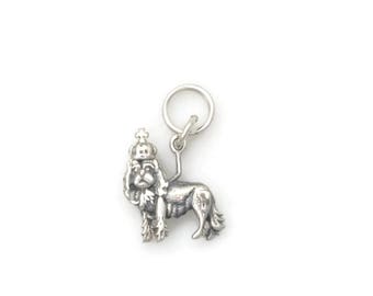 Sterling Silver Cavalier King Charles Charm, Silver Cavalier King Charles Jewelry, Collection Animal Whimsey de Donna Pizarro