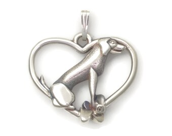 Sterling Silver Labrador Retriever Necklace from Donna Pizarro's Animal Whimsey Line of Fine Dog Jewelry & Fine Labrador Retriever Jewelry