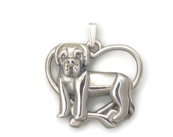 Silver Newfoundland Necklace, Silver Newfoundland Pendant fr Donna Pizarro's Animal Whimsey Collection of Fine Newfoundland Jewelry