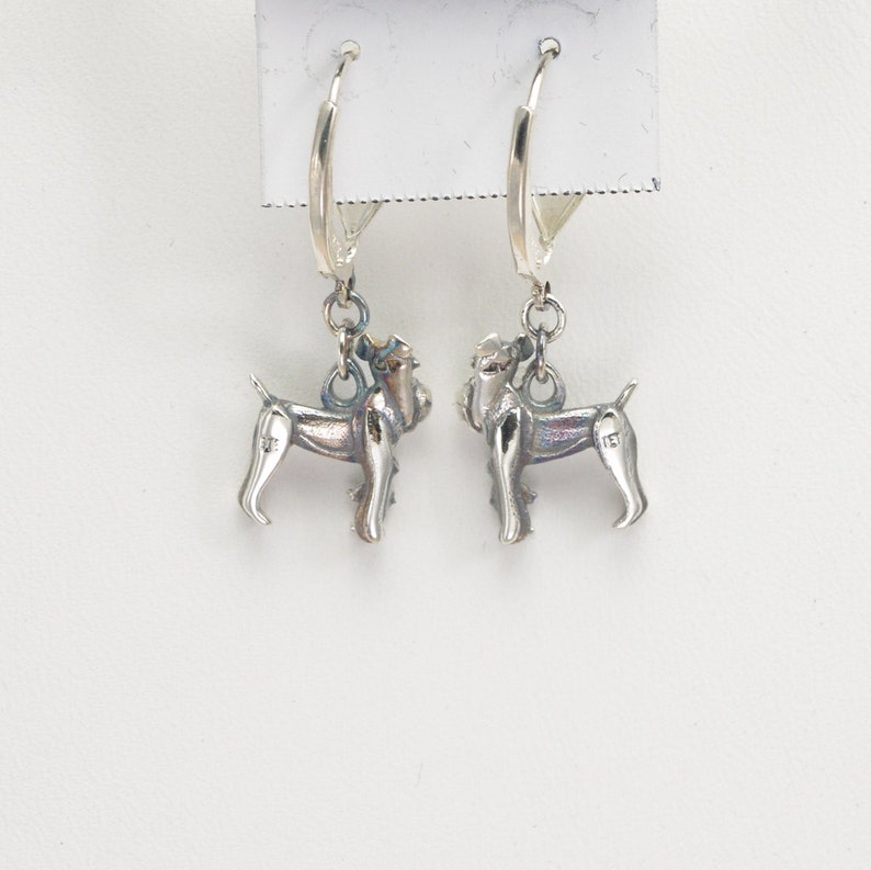 Sterling Silver Wire Haired Fox Terrier Earrings Fr Donna Pizarro's ...
