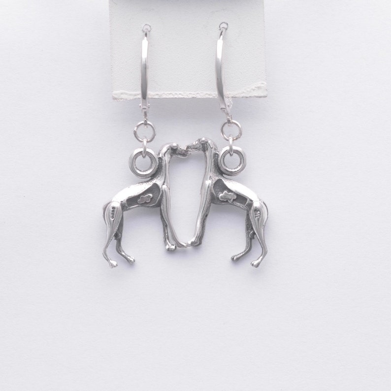 Sterling Silver Italian Greyhound Earrings fr Donna Pizarro/'s Animal Whimsey Collection of Custom Italian Greyhound Jewelry