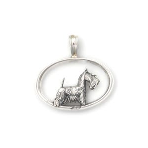 14Kt Scottie Necklace, Silver Scottish Terrier Pendant, Gold Scottish Terrier Jewerly, Donna Pizarro's Animal Whimsey Collection image 2