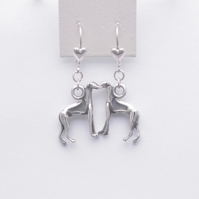 Sterling Silver Italian Greyhound Earrings fr Donna Pizarro/'s Animal Whimsey Collection of Custom Italian Greyhound Jewelry