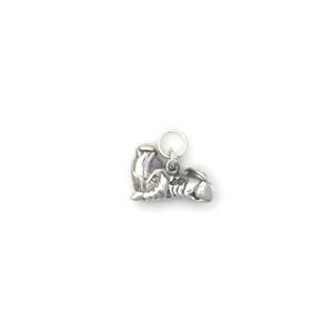 Silver Shih Tzu Charm, Silver ShihTzu Charm, Silver Shih-Tzu Pendant, Silver ShihTzu Jewelry, Donna Pizarro's Animal Whimsey Collection image 2