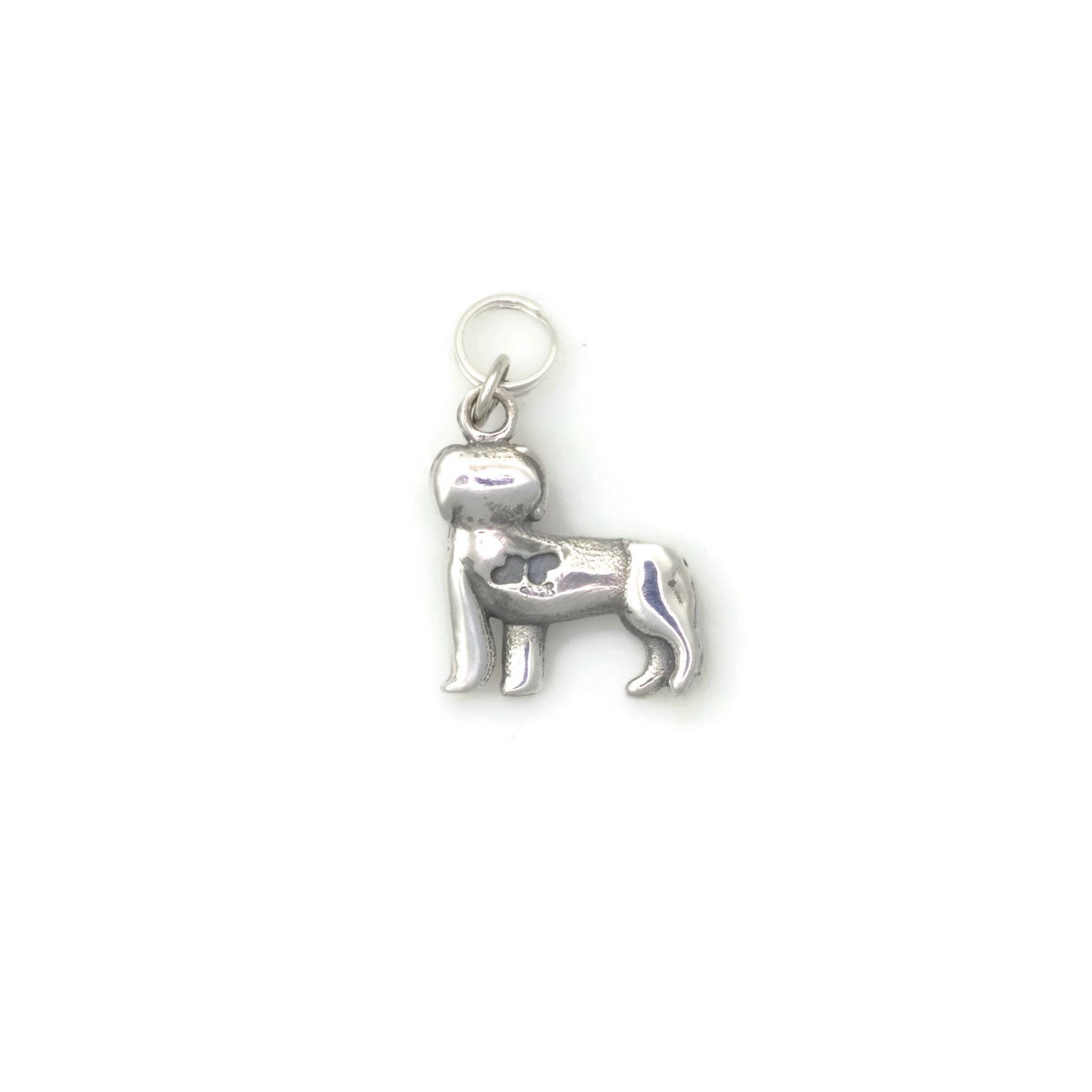 Sterling Silver Newfoundland Charm, Silver Newfoundland Pendant, Silver