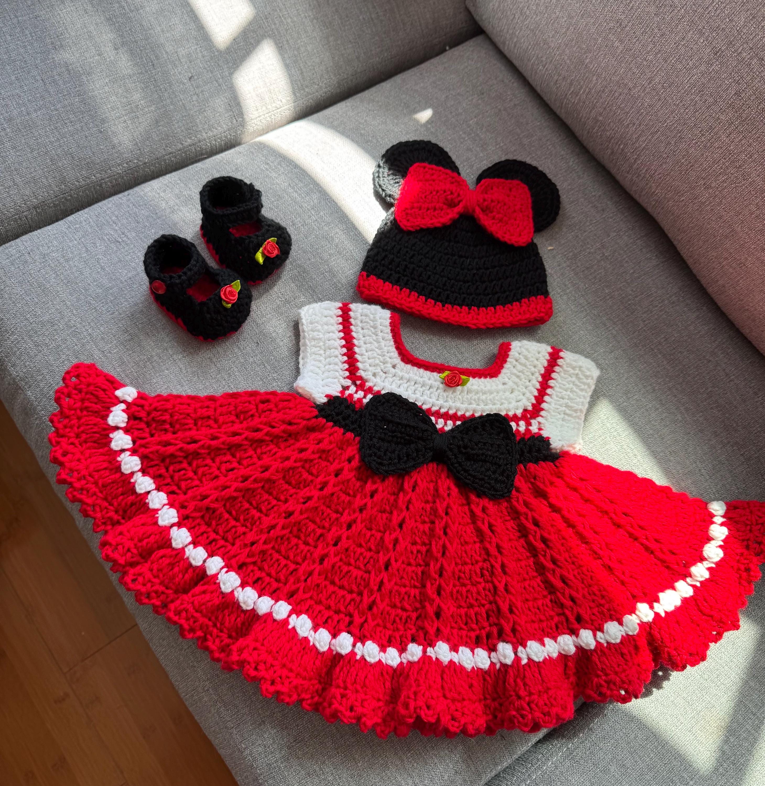 crochet minnie mouse dress free pattern 14 Pretty Minnie Mouse Crochet Patterns