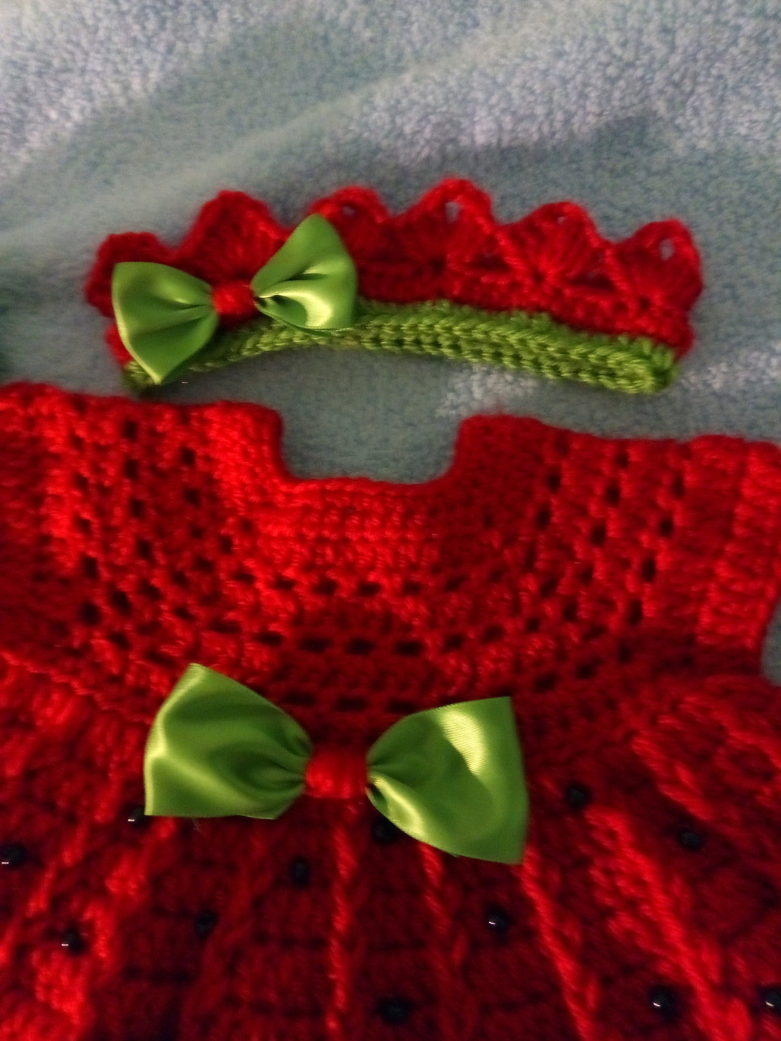 Crochet Watermelon Dress With Crown and Shoes This One is - Etsy