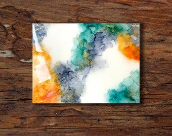 Clementine Waters - 9x12 Abstract Alcohol Ink