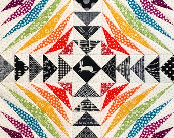 Greese Crossing Paper Pieced Quilt Pattern 12 inch and 18 inch