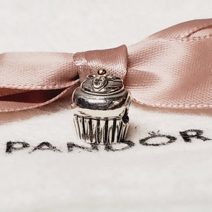 14k Charm Cupcake Pandora Authentic Pandora Cupcake Birthday Charm