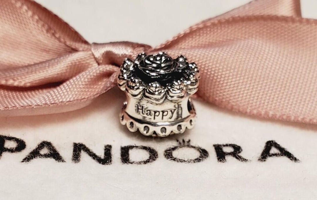 Authentic Pandora Happy Birthday Sterling Silver Charm #791289 - Etsy