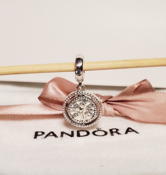 Authentic Pandora Spinning Family Tree Dangle Char