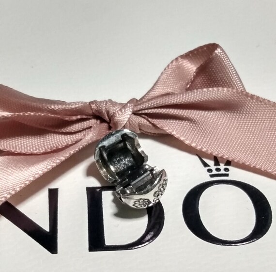 Authentic Pandora Silver Midnight Bloom Clip  #79… - image 3