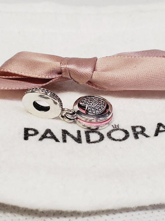 Authentic Pandora Devoted Heart Dangle Charm #792… - image 2