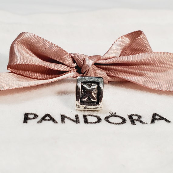 Pandora Letter X Sterling Silver Initial Charm #7… - image 1