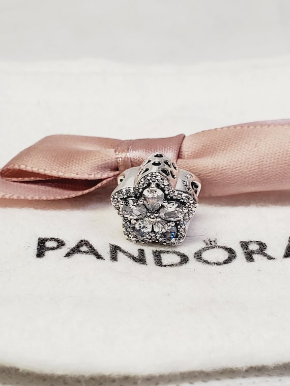Authentic Pandora Sparkling Snowflake Pave Charm … - image 6