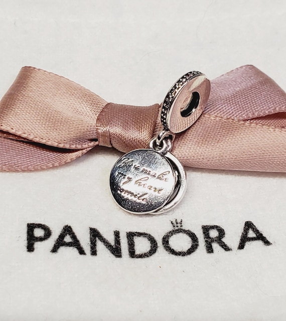 Authentic Pandora Devoted Heart Dangle Charm #792… - image 3