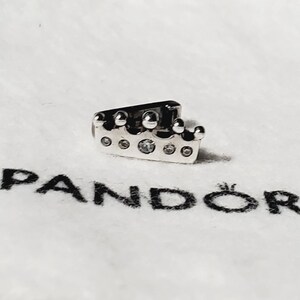 Authentic Pandora Reflexions Crown Clip Charm #797599 CZ