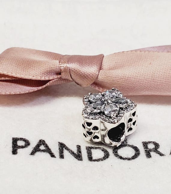 Authentic Pandora Sparkling Snowflake Pave Charm … - image 5