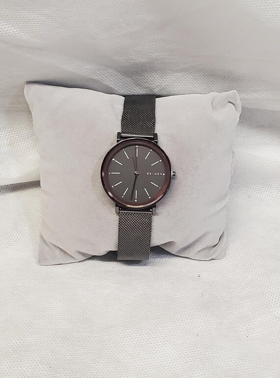 Skagen Hald Grey Dial Gunmetal PVD Mesh Strap Model SKW2507  display picture 1