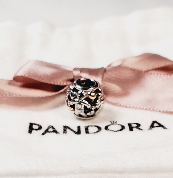 Authentic Pandora Sterling Silver 925/14k Family … - image 1