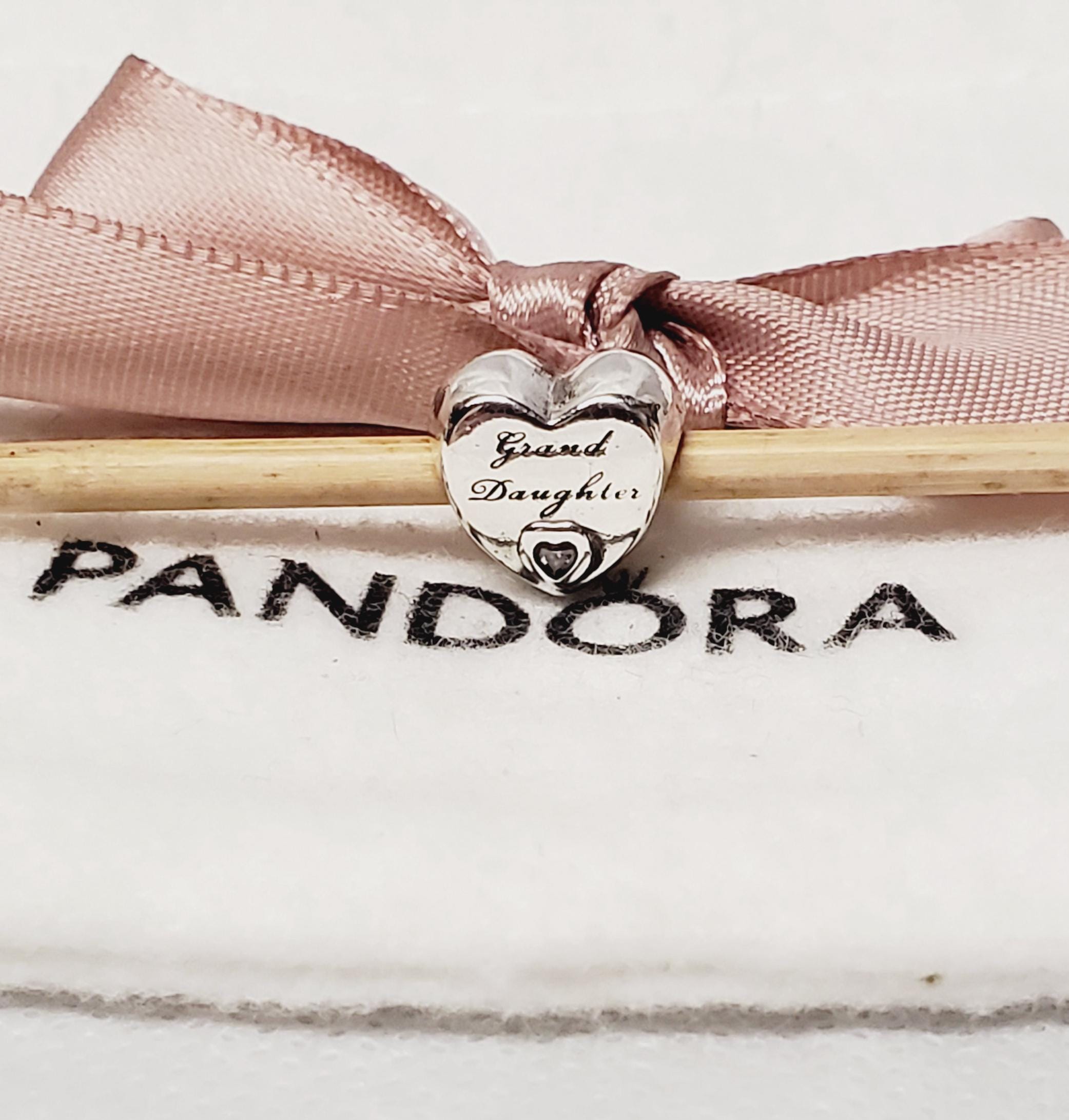 Love Pandora Grandchild Charm Sterling Silver Granddaughter Charm
