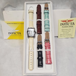 Invicta Women&#39;s Special Edition Model 5168 Lupah Collection MOP Dial 100 Feet WR Watch Interchangeable Bands NEW With Box New Battery