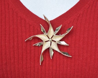 Emmons Pinwheel Brooch Vintage