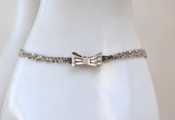 Sterling Silver Triple Nugget Chain Bracelet with… - image 2