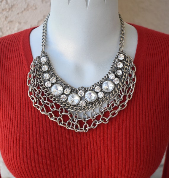 Headlight Rivoli Rhinestone Interlocking Chain Bi… - image 5