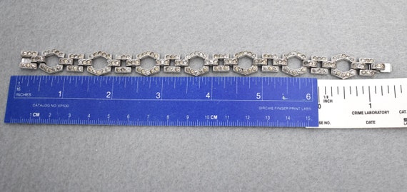 Art Deco Rhinestone Bracelet Mid Century Vintage - image 10