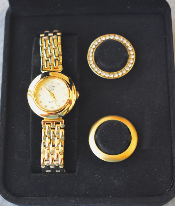 Elizabeth Taylor White Diamonds Watch With Interchangeable Bezel