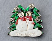 Snow Friends Vintage Pin/Pendant