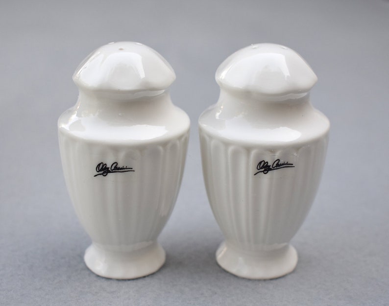 Oleg Cassini Salt and Pepper Shakers Designer Vintage Etsy