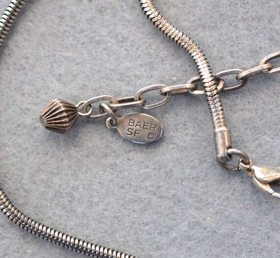 Marjorie Baer SF Circles and Squares Necklace Vintage View 3