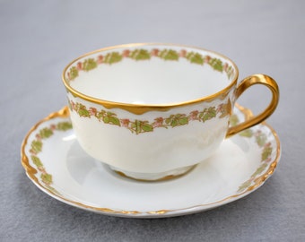 Hand Painted Haviland France Limoges Teacup Mid Century Vintage