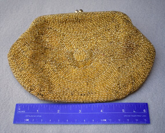 Bon Soir Mid Century Beaded Evening Bag Made In J… - image 7