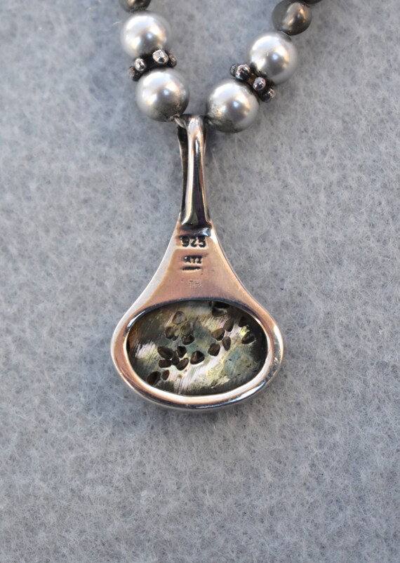 Freshwater Pearls with Sterling Silver Abalone Pe… - image 10