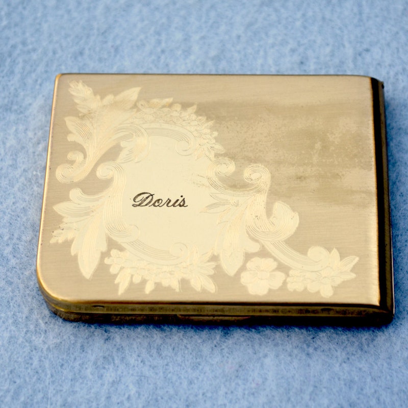 Engraved Compacts Collectible Elgin American Compact - Etsy